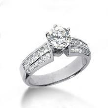 Diamonds engagement ring 2 carats diamonds ring gold