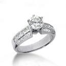 Diamonds engagement ring 2 carats diamonds ring gold