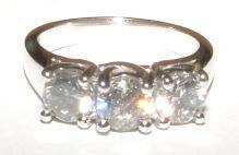 Diamonds ENGAGEMENT RING 3 STONE DIAMOND jewelry 2.15 carat
