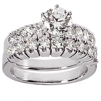 Diamonds engagement ring real genuine 3.51 cts. diamond