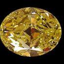 Fancy yellow canary loose diamond 2.50 ct. oval cut
