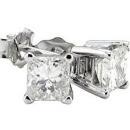 G SI1 diamonds 4 ct. earrings white gold woman jewelry