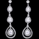 Pear diamonds dangle earring pair 2.50 carat diamond chandelier