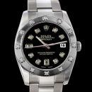 Pearl master Bezel diamond dial rolex datejust watch oyster bracelet