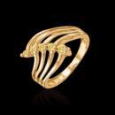 1 ct. white yellow gold diamonds contemporary ring
