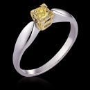 1 ct. yellow canary diamond solitaire engagement ring