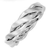 PLATINUM BRAIDED WEDDING BAND his and hers ring bridal