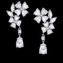 Pear & pear diamonds 2.5 carat earring chandelier diamond ear ring