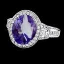 Oval tanzanite 5.33 carat diamonds engagement ring white gold new