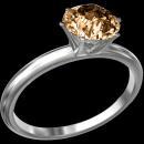 0.90 carat solitaire ring gold new natural brown diamond