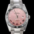 Pink dial rolex datejust watch bezel diamond pearlmaster oyster prepetual