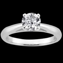 1 carat diamond cathedral setting solitaire ring white gold 14K jewelry new