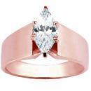 1.51 Ct. diamond solitaire engagement ring rose gold