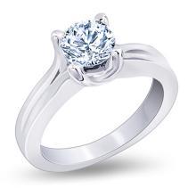 Large huge diamond ring F VS1 diamond solitaire ring 2.25 carat white gold