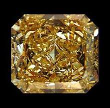 Radiant cut 1 carats brown loose diamond