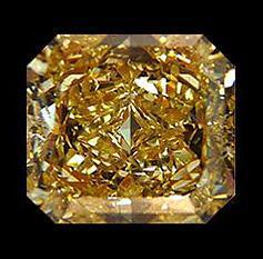 Radiant cut 1 carats brown loose diamond