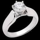Sparkling diamond 3 carat solitaire wedding ring
