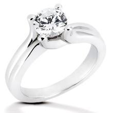 Sparkling diamond ring 2.51 carat solitaire ring white gold