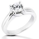 Sparkling diamond ring 2.51 carat solitaire ring white gold