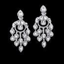 Chandelier diamonds earring hanging white gold 4.50 carat diamond ear ring