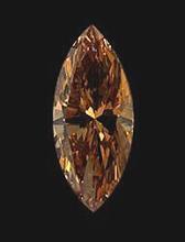 Chocolate brown diamond marquise cut 2 carat loose