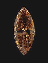 Chocolate brown diamond marquise cut 2 carat loose
