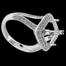 1.75 carats Real semi mounting beautiful diamond ring mount ring