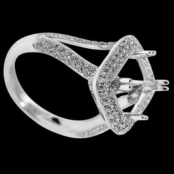 1.75 carats Real semi mounting beautiful diamond ring mount ring