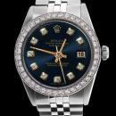 Rolex blue diamond dial bezel datejust men watch SS jubilee bracelet rolex