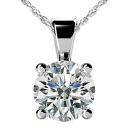 2.51 Ct. F VS1 Diamond pendant with chain necklace gold