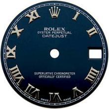 Blue roman dial for ladies rolex datejust watch dial