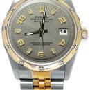 Gray Arabic dial pearl master diamond bezel rolex date just watch