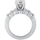 F VVS1/VS1 diamond engagement ring White Gold 14K new