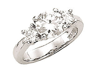 ENGAGEMENT G VS1 1.5 carat diamond ring 3 stone