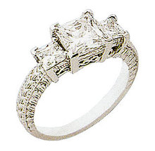 4.0 ct INFINITY diamond engagement ring three