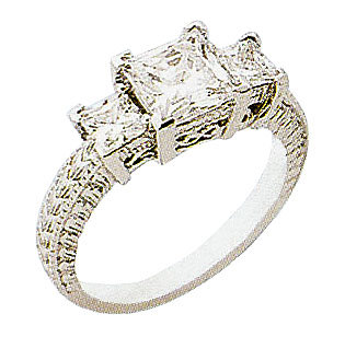 4.0 ct INFINITY diamond engagement ring three