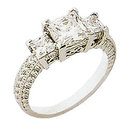 4.0 ct INFINITY diamond engagement ring three