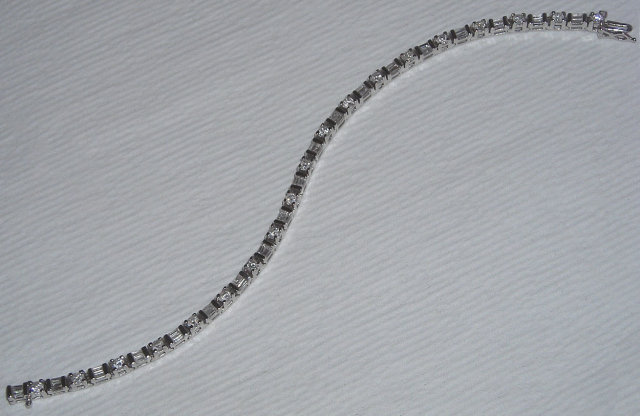 3 carats diamond tennis bracelet white gold