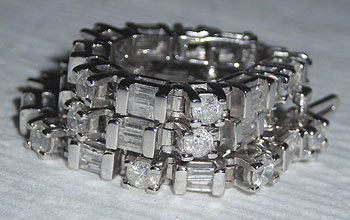 3 carats diamond tennis bracelet white gold