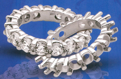 Diamonds 6.0 Ct ETERNITY natural diamond WEDDING BAND !