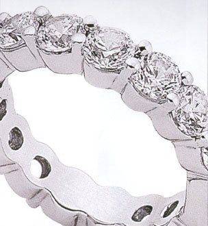 Diamonds 6.52 Ct diamonds WEDDING BAND ring platinum !