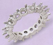 Diamonds 6.52 Ct diamonds WEDDING BAND ring platinum !