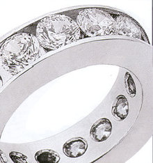 3.75 carat ROUND BRILLIANT DIAMONDS wedding band new