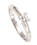 2 carat PRINCESS CUT diamond ring SOLITAIRE solitaire