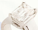 0.5 carats diamond ring emerald cut jewelry district NY
