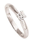 1.5 carat PRINCESS CUT diamond engagement ring white