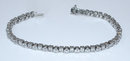 6.5 carats diamond tennis bracelet princess round bezel