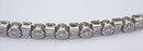 6.5 carats diamond tennis bracelet princess round bezel