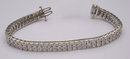 28.8 carats DIAMOND TENNIS CARPET BRACELET VS jewelry
