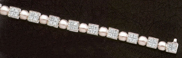 2.75 ct DIAMOND TENNIS BRACELET white gold jewelry